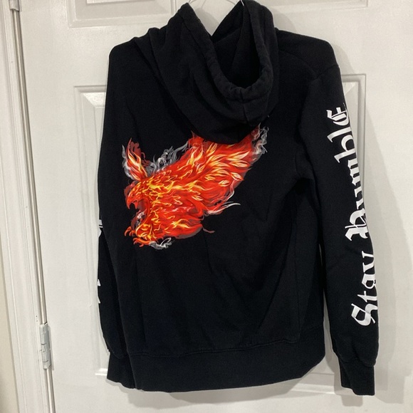 2/$20 Black Hoodie Flame Decal Size M - Picture 3 of 9